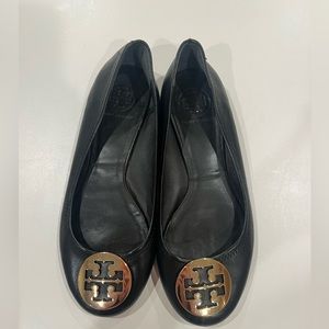 Vintage Black Tory Burch Claire Ballet Flat